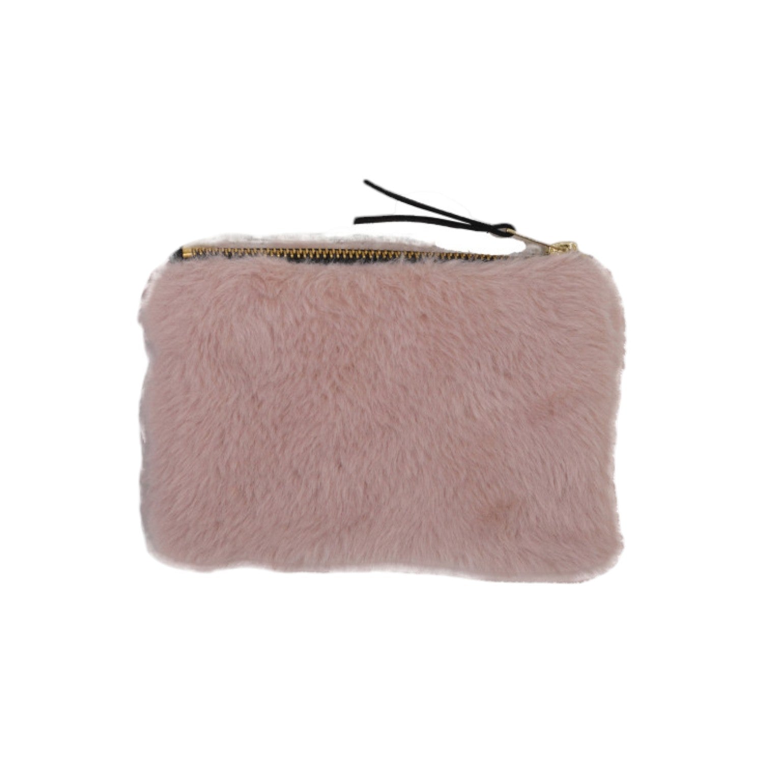 Faux Fur Fabric Zip Pouch - 6-1/2-in - Mellow Monkey