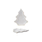 Stoneware Tree Shaped Plate with Trees (Each Will Vary)