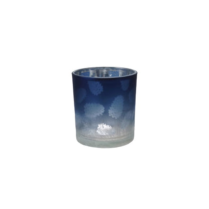 Laser Etched Glass Votive Holder with Pinecones - Mellow Monkey