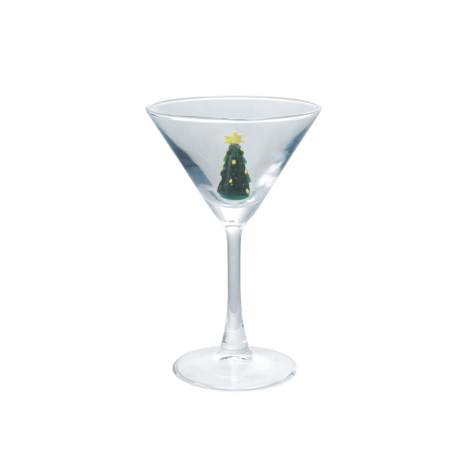Snowflake - Martini Glass with Holiday Figure - 4-oz. - Mellow Monkey