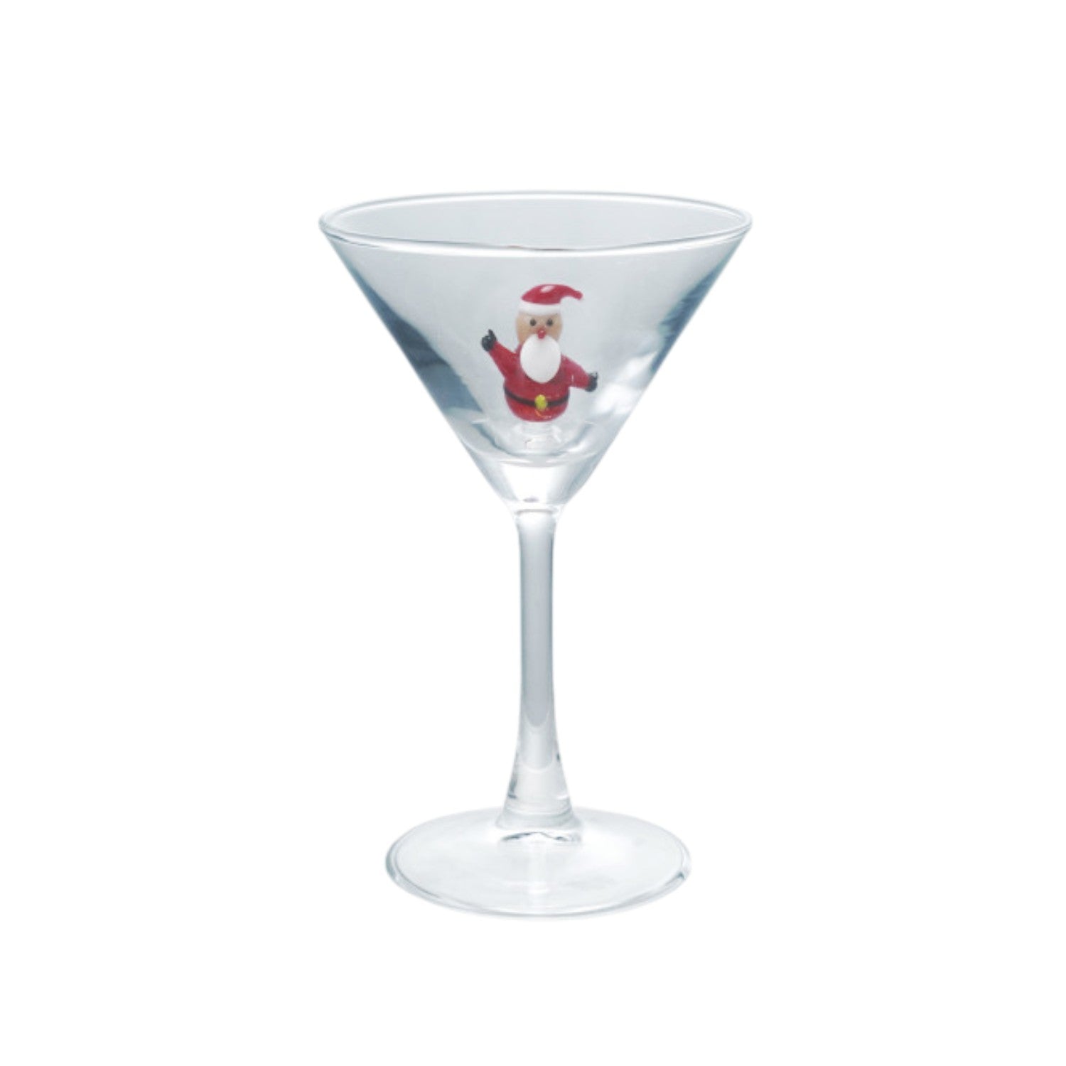 Candy - Martini Glass with Holiday Figure - 4-oz. - Mellow Monkey