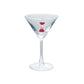 Down the Chimney - Martini Glass with Holiday Figure - 4-oz. - Mellow Monkey