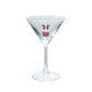 Down the Chimney - Martini Glass with Holiday Figure - 4-oz. - Mellow Monkey