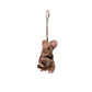 Handmade Wool Felt Mouse Ornament - Brown - 4-1/4-in - Mellow Monkey