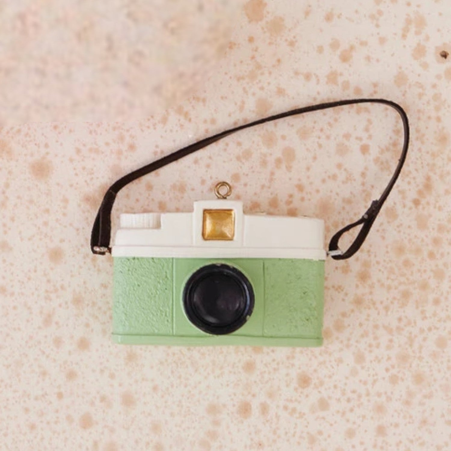 Resin Camera Ornament - 2-1/4-in - Mellow Monkey