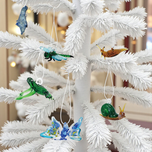 Handmade Glass Garden Critter Ornament - 2-1/2-in - Mellow Monkey