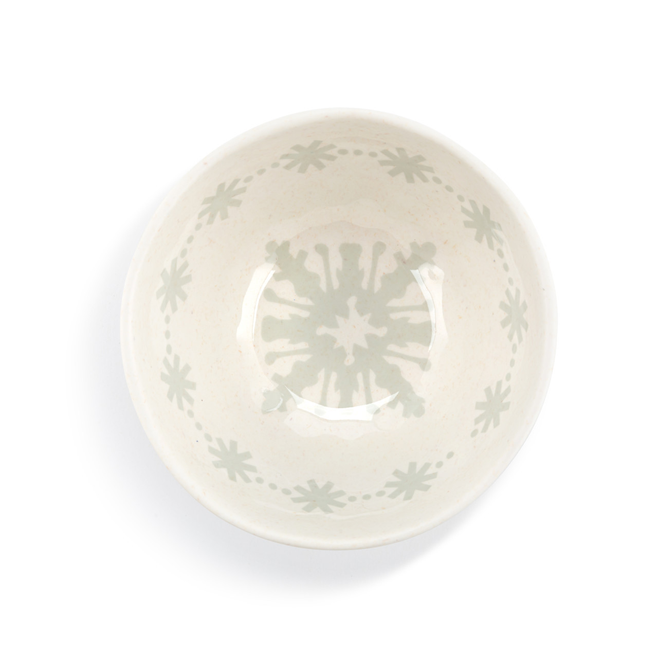 Snowflake Melamine Dip Bowl - 4-1/2-in - Mellow Monkey