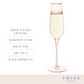 Rose Champagne Flute Set - Mellow Monkey