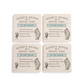 Day at the Beach - Winnie the Pooh Themed Coasters - Set of 4 - Mellow Monkey