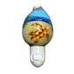 Sea Turtle on Sand  - Cowrie Shell Painted Night Light - Mellow Monkey