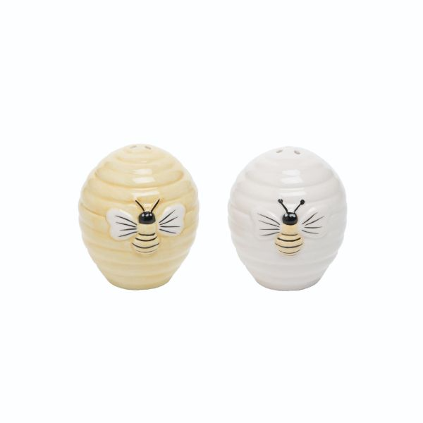 Beehive Salt and Pepper Shakers - 2-1/2-in - Mellow Monkey