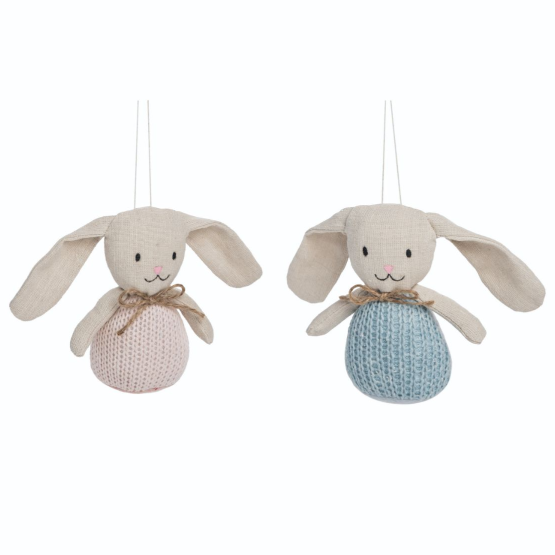 Mini Knit Plush Bunny - 5-in - Mellow Monkey