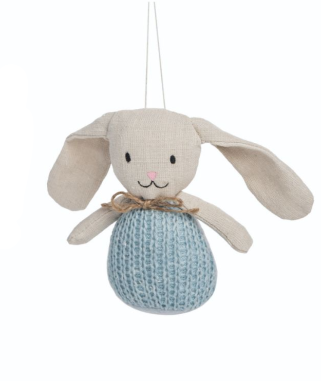 Mini Knit Plush Bunny - 5-in - Mellow Monkey