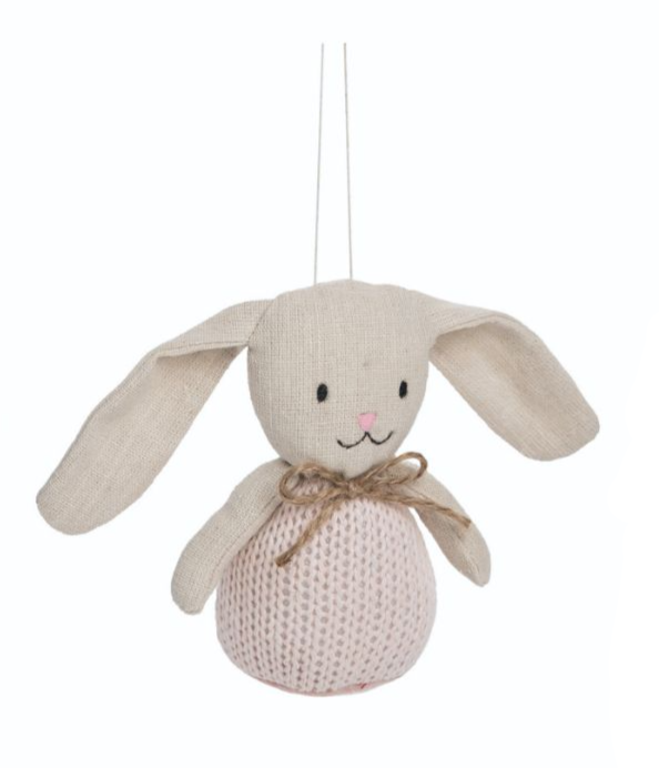 Mini Knit Plush Bunny - 5-in - Mellow Monkey