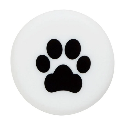 Black and White Paw Print - Capabunga Wine Bottle Top Seal - Mellow Monkey