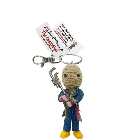 The Custodian - String Doll Keychain - 3.5-inches - Mellow Monkey