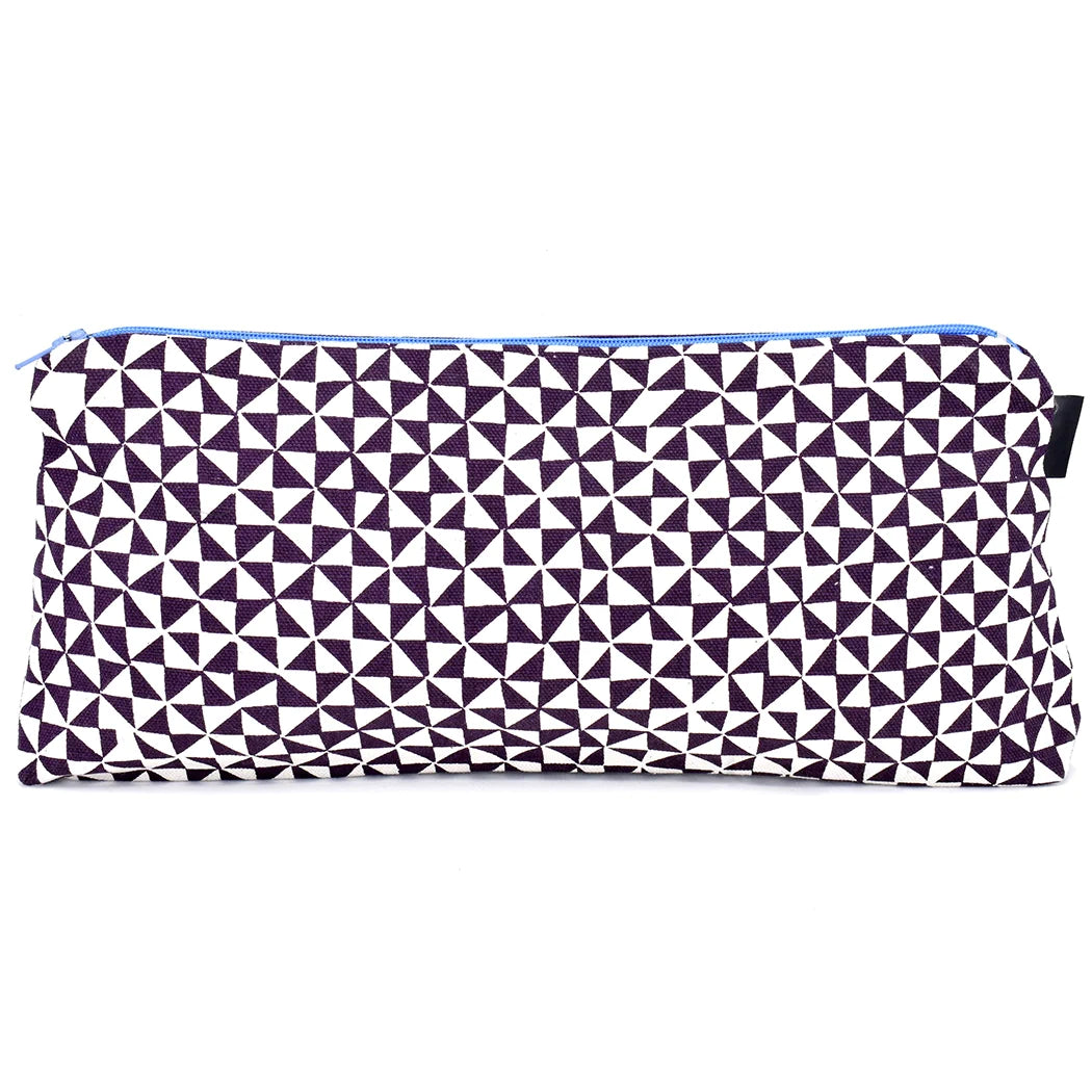 It Is Music And Dancing That Makes Me At Peace With The World (Nelson Mandela)- Zippered Purse Pouch - Purple 12-1/2-in - Mellow Monkey
