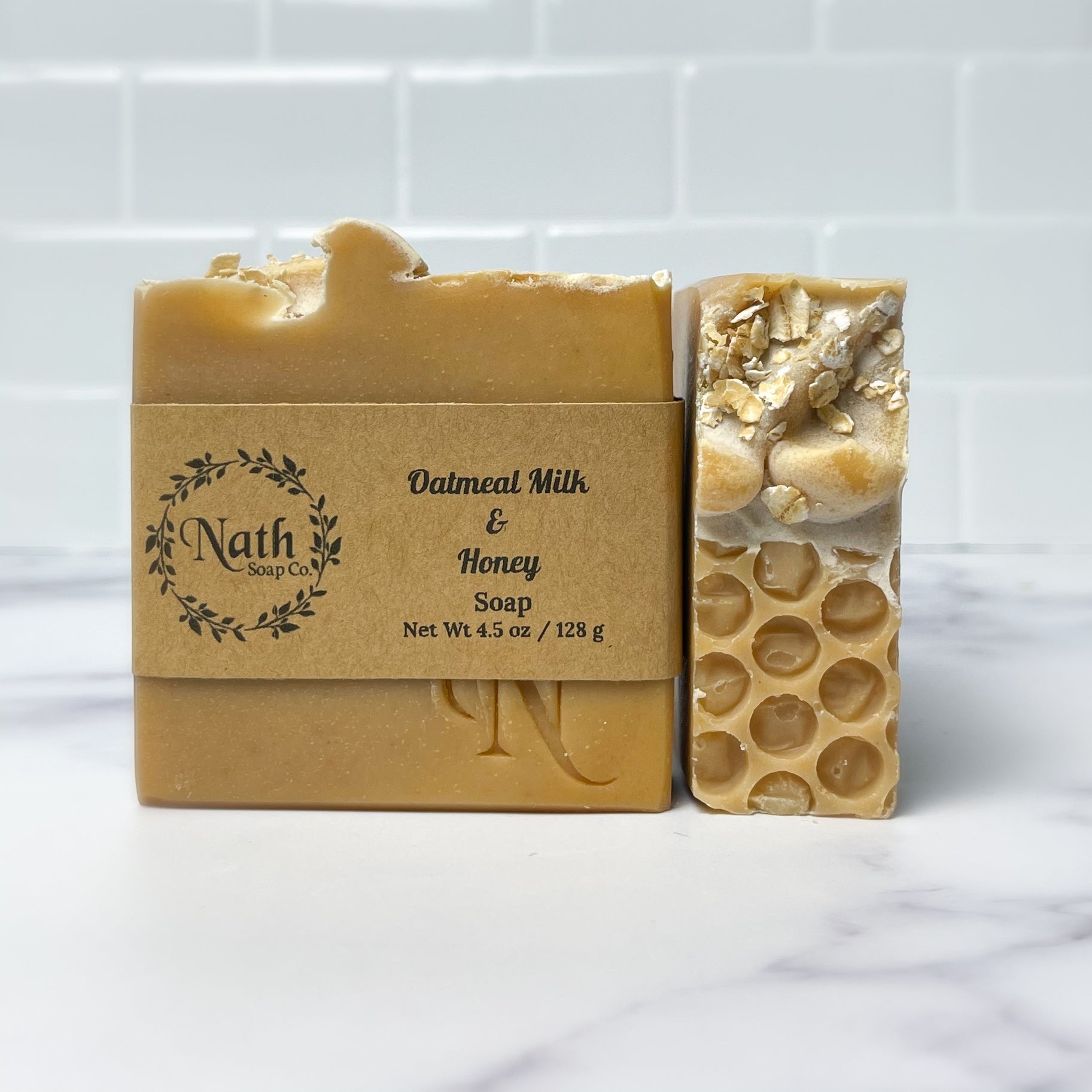 Oatmeal, Milk & Honey - Artisan Bar Soap from Nath Soap Co. - Mellow Monkey