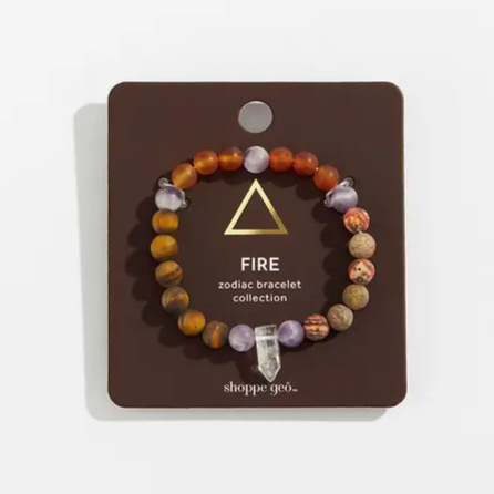 Fire Sign Zodiac Crystal Bracelet - Unisex - Mellow Monkey