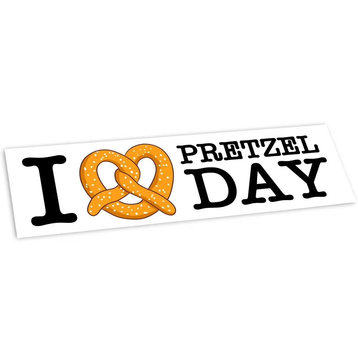 The Office: I Love Pretzel Day Bumper Sticker - Mellow Monkey