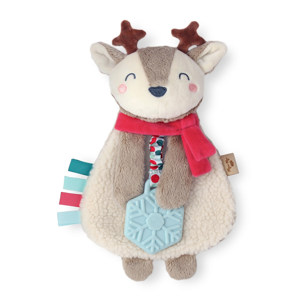 Itzy Lovey™ Holiday Reindeer Plush + Teether Toy - Mellow Monkey