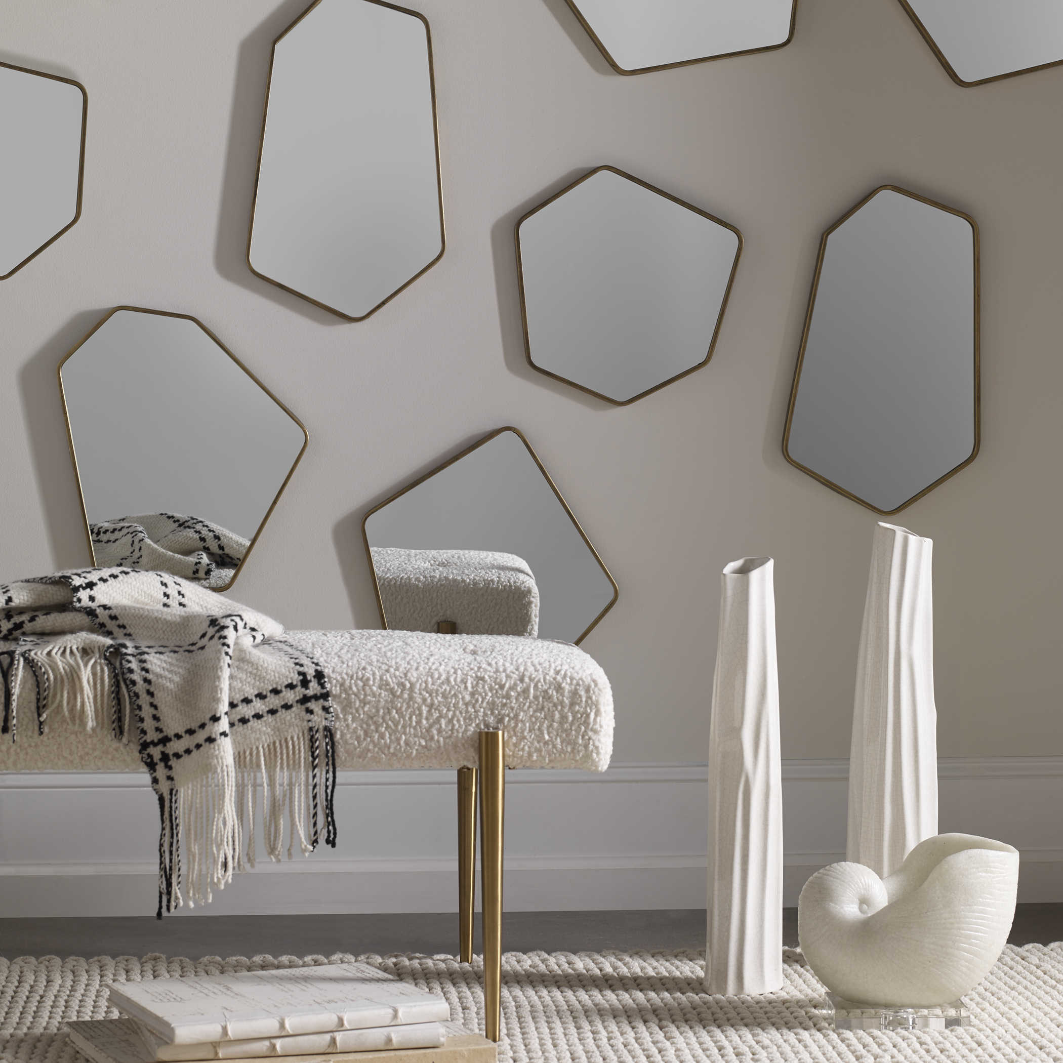 Linneah Wall Mirrors - Set of 4 – Mellow Monkey