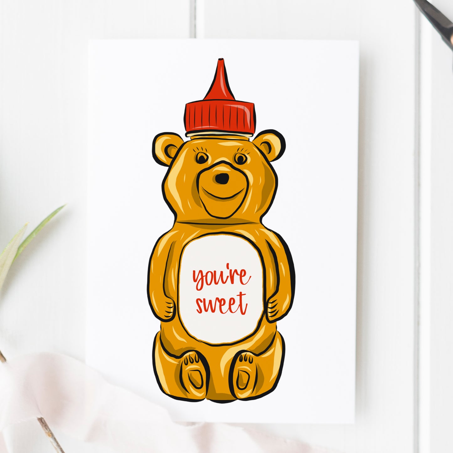 You're Sweet Honey Bear Special Someone Card - Mellow Monkey