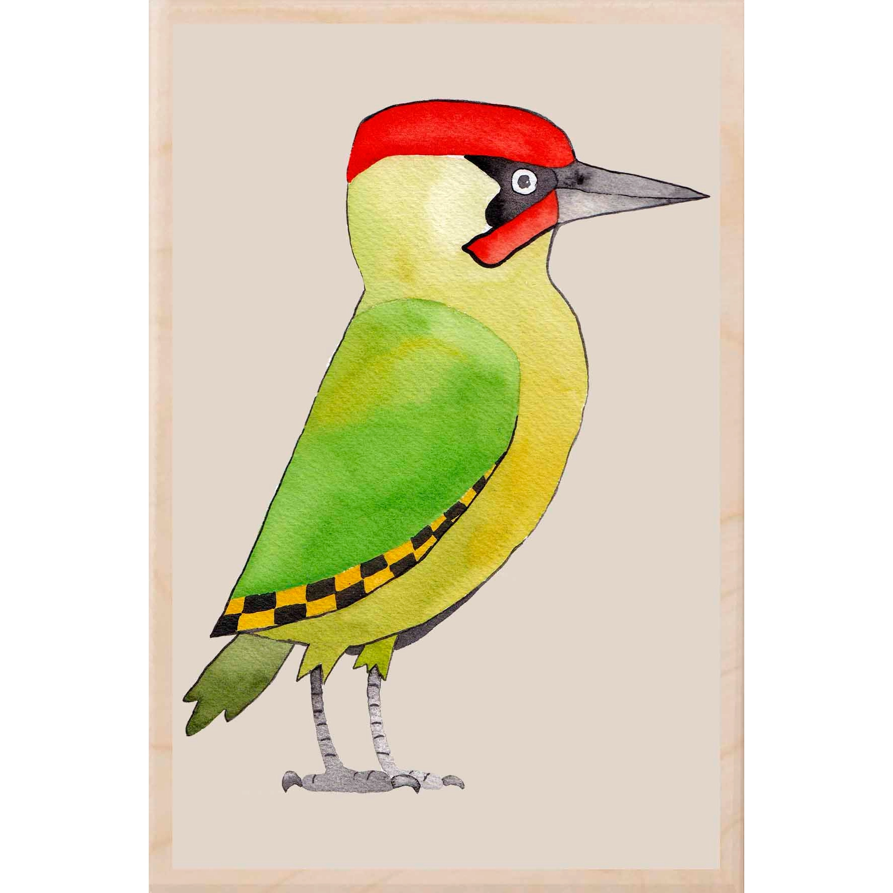 Green Hummingbird Postcard - Matt Sewell Birds - Mellow Monkey