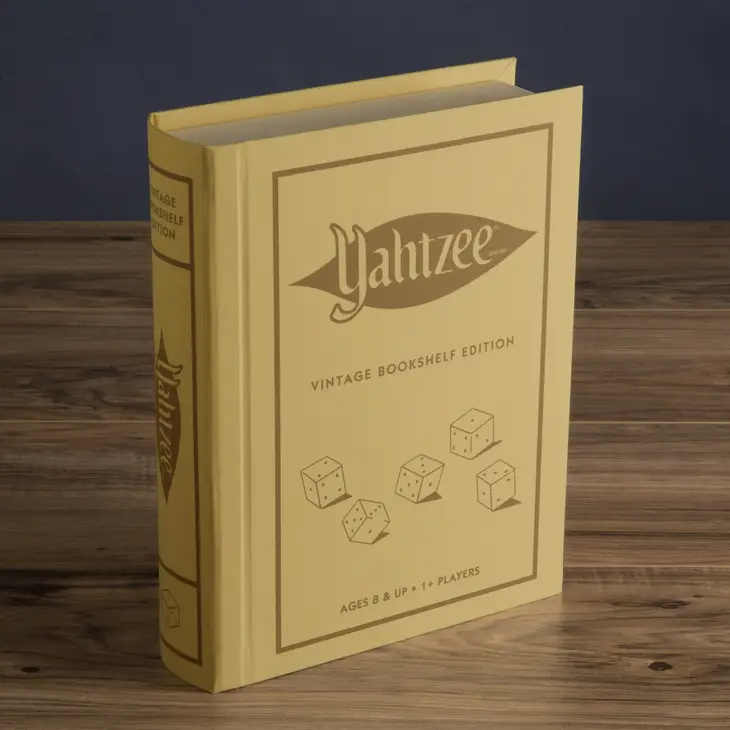 Yahtzee - Board Game - Vintage Bookshelf Edition - Mellow Monkey