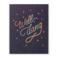 Love Muchly Greeting Card - Thank You - Well, dang - Mellow Monkey