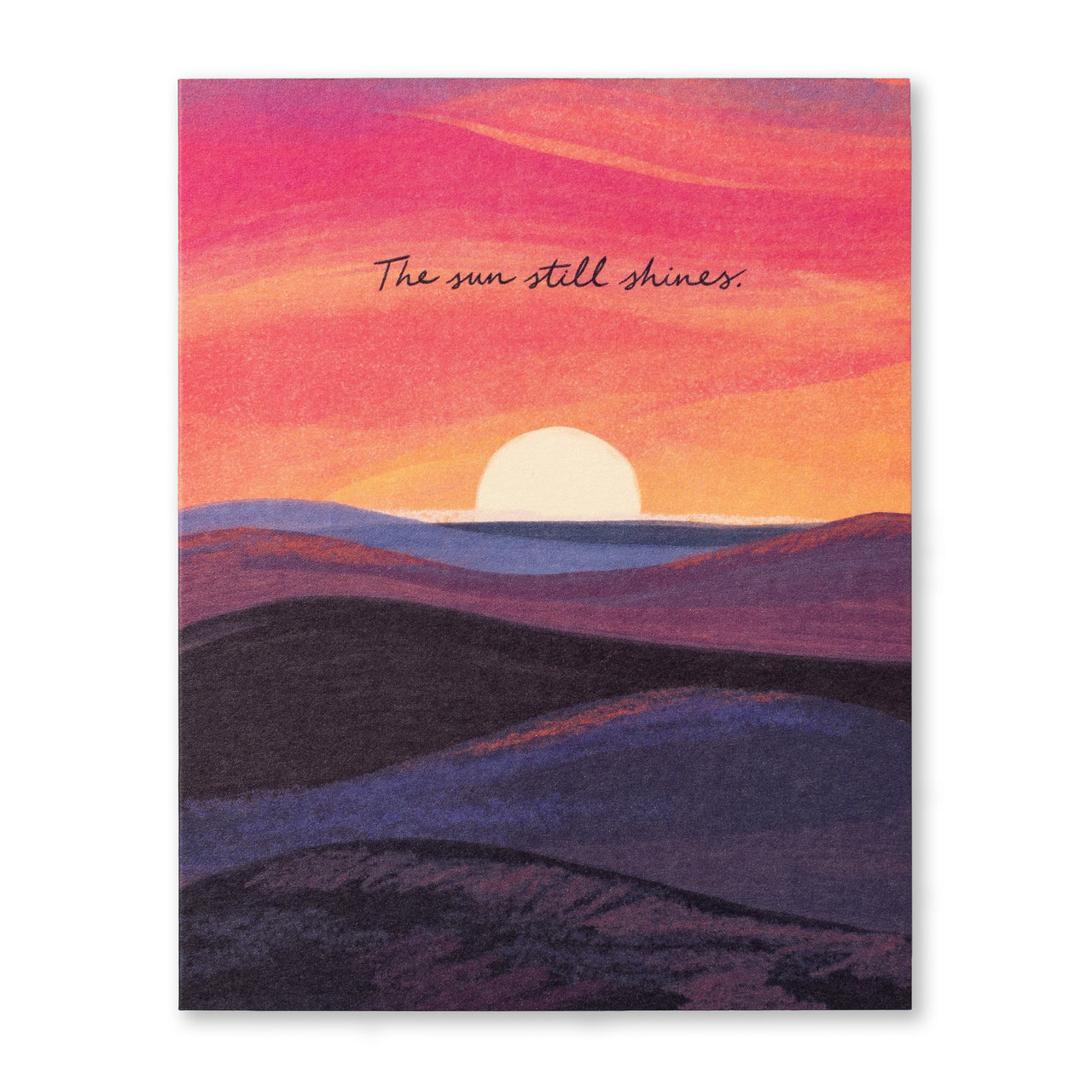Love Muchly Greeting Card - Tough Times - The Sun Still Shines - Mellow Monkey
