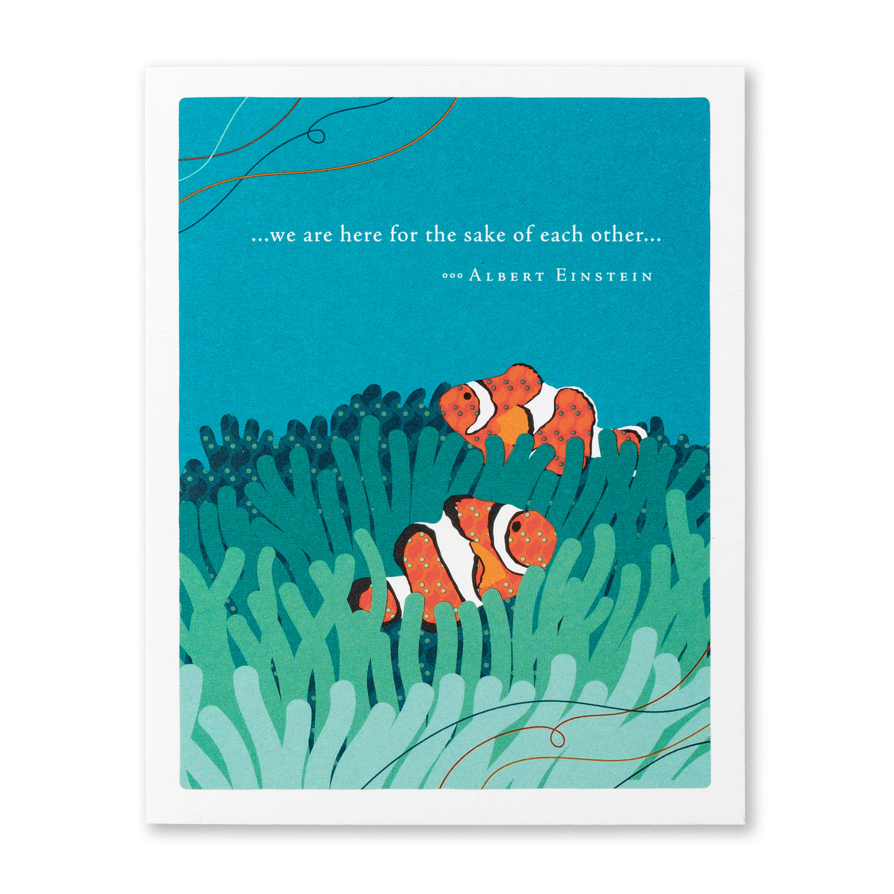 Positively Green Greeting Card - Thank You -  "We Are Here for the Sake of Each Other..." - Albert Einstein - Mellow Monkey