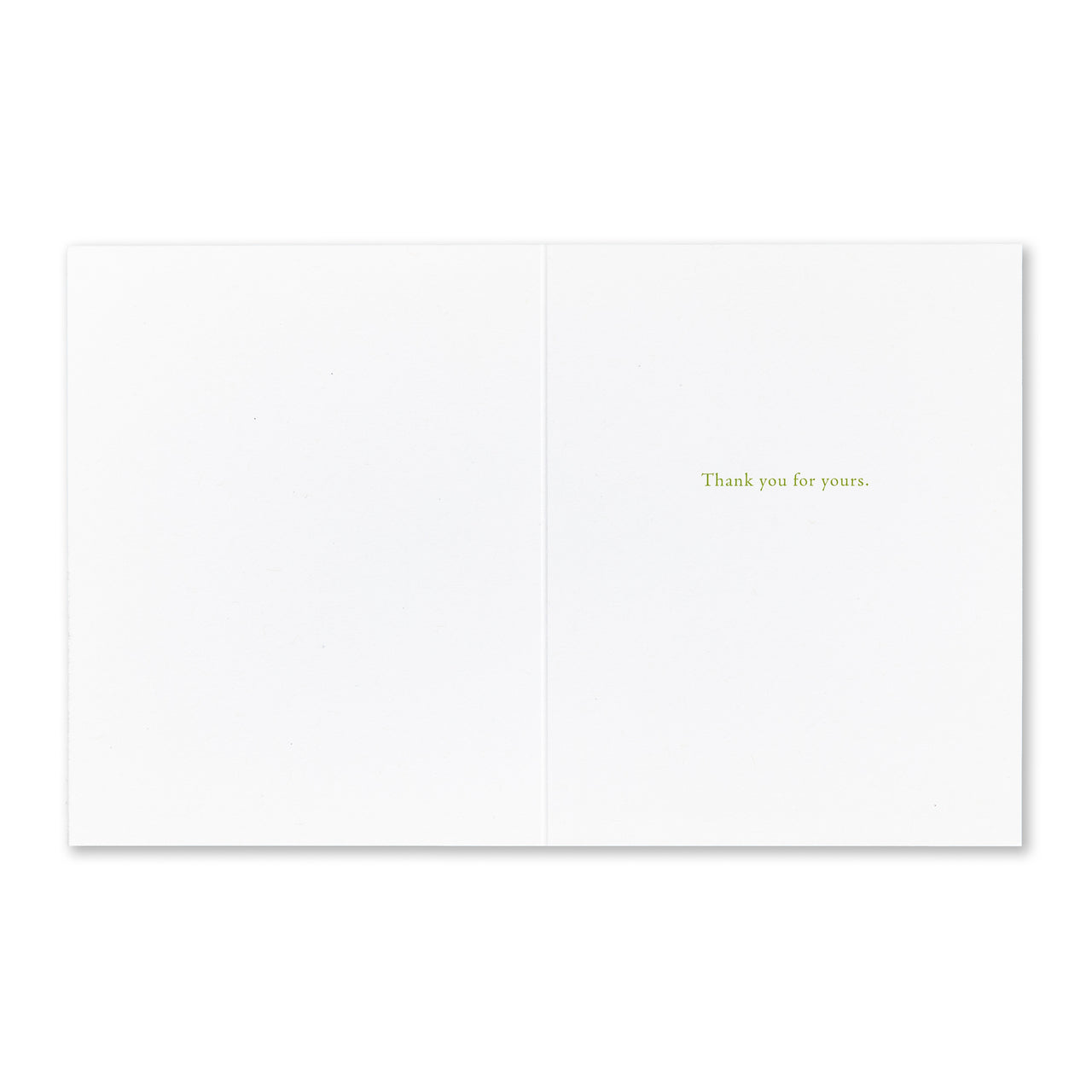 Positively Green Greeting Card - Thank You -  "Nothing in the World is So Strong as a Kind Heart" - Frances Hodgson Burnett - Mellow Monkey