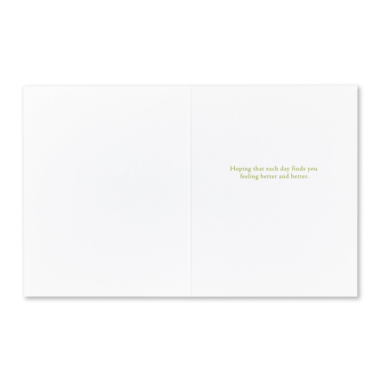 Positively Green Greeting Card - Get Well Card -  "True Progress is Slow But Sure" - Swami Vivekananda - Mellow Monkey