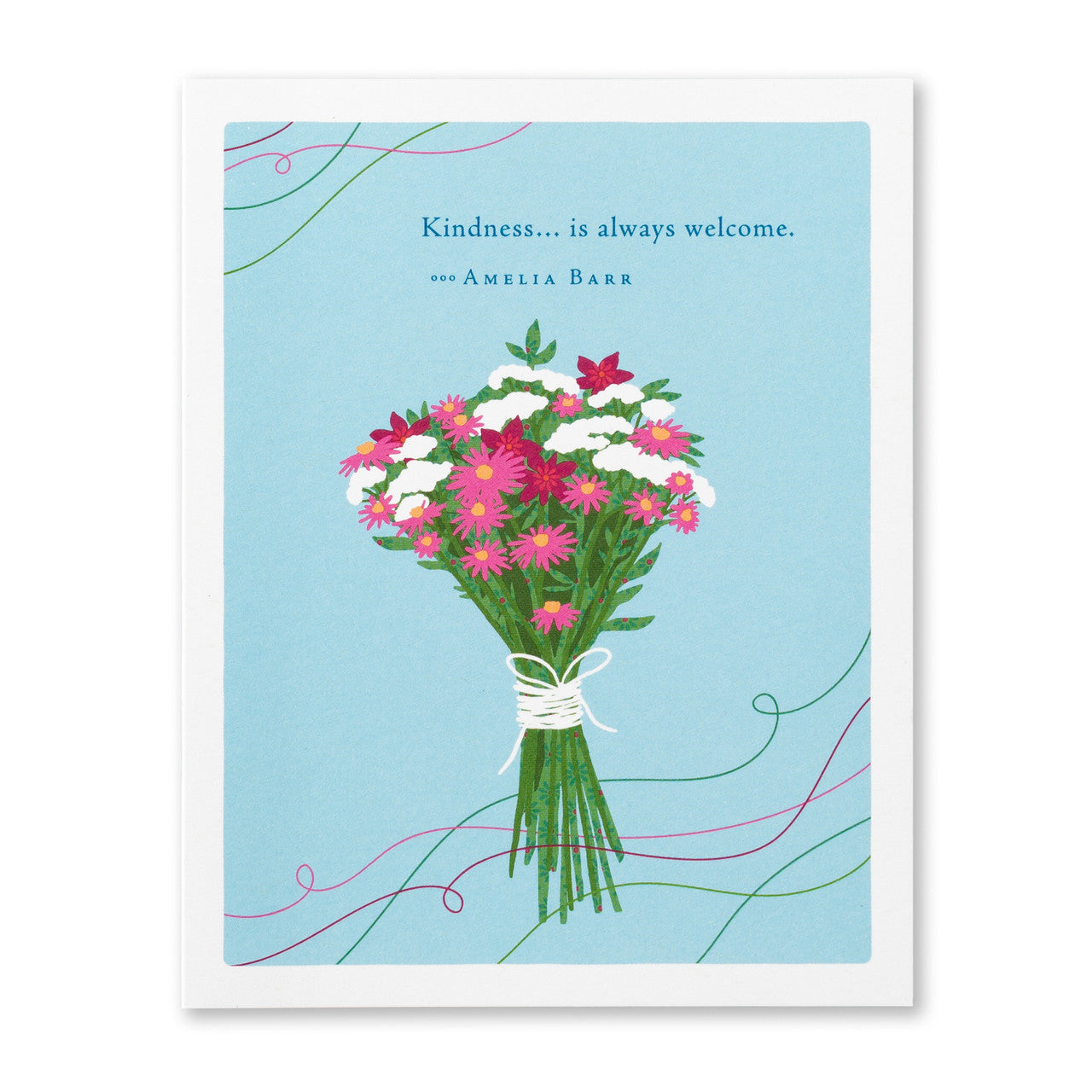 Kindness...Is Always Welcome. -Amelia Barr - Thank You Greeting Card - Mellow Monkey