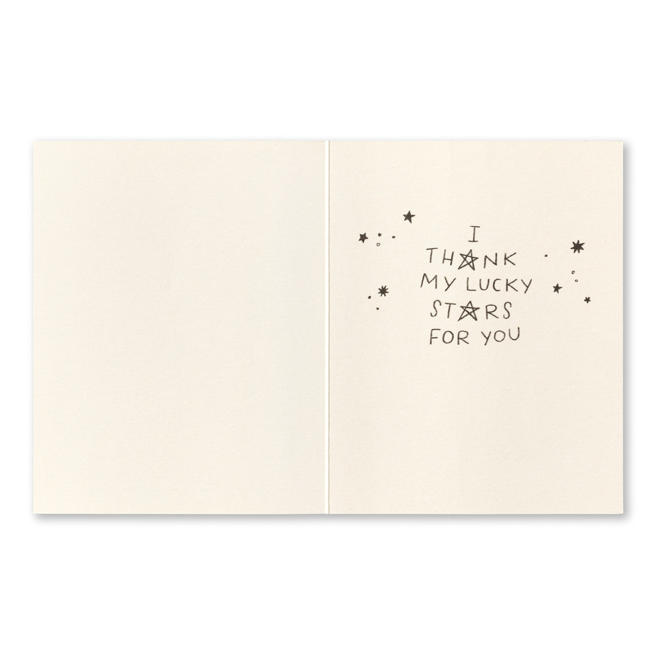 Love Muchly Greeting Card - Thank You - I thank my lucky stars for you. - Mellow Monkey