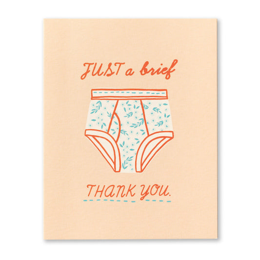 Love Muchly Greeting Card - Thank You - Just a brief thank you - Mellow Monkey