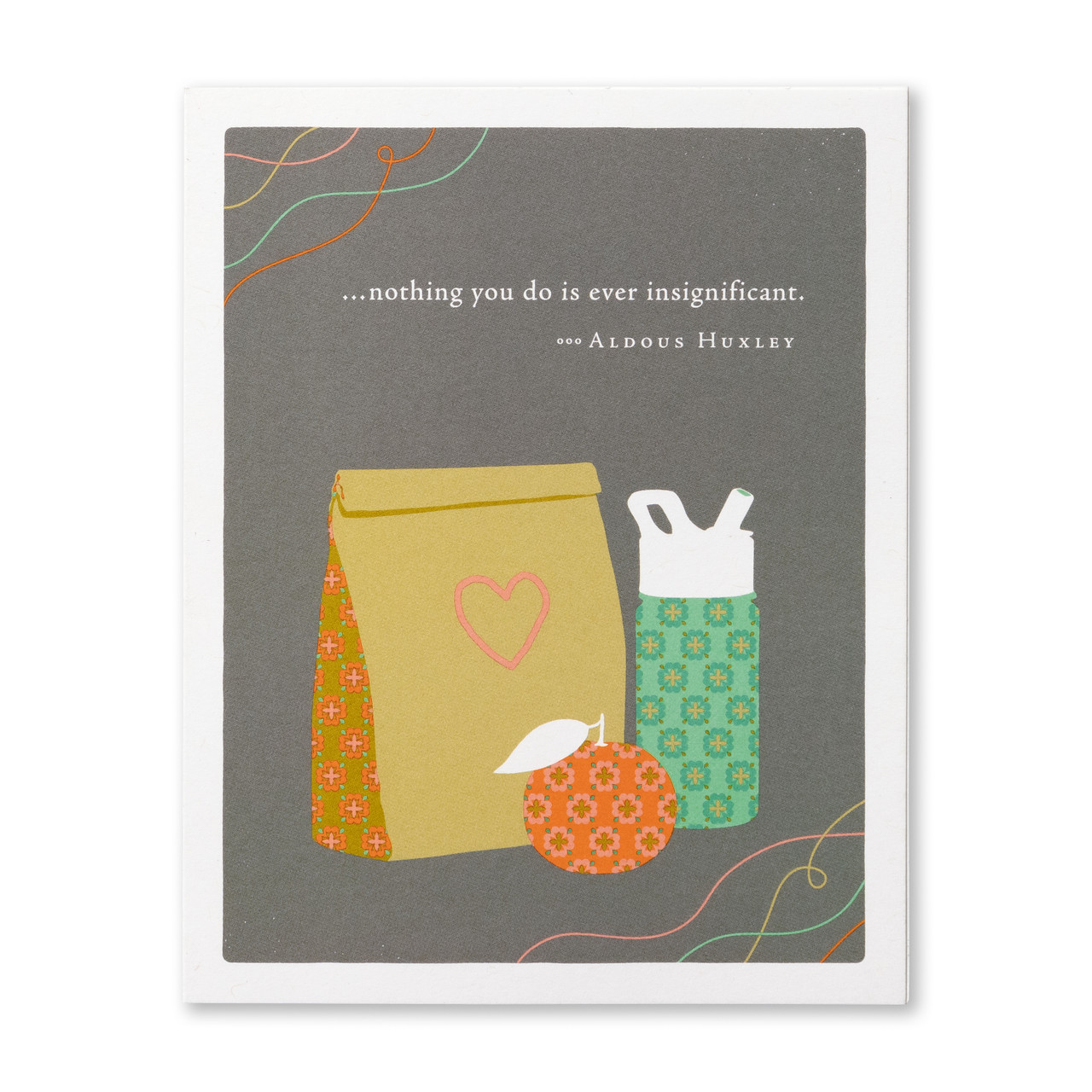 Positively Green - Mom Greeting Card - “Nothing You Do Is Ever Insignificant." - Aldous Huxley - Mellow Monkey