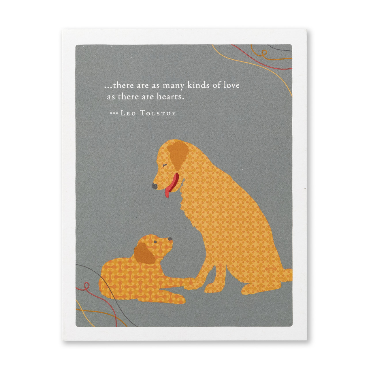 Positively Green - Dad Greeting Card - “...There Are As Many Kind Of Love As There Are Hearts." - Leo Tolstoy - Mellow Monkey