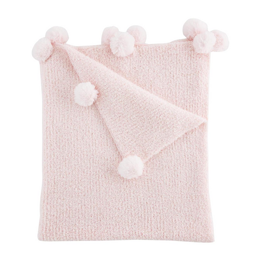 Pink Chenille Blanket - Mellow Monkey