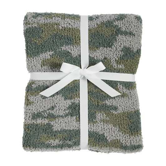 Camo Chenille Blanket - Mellow Monkey