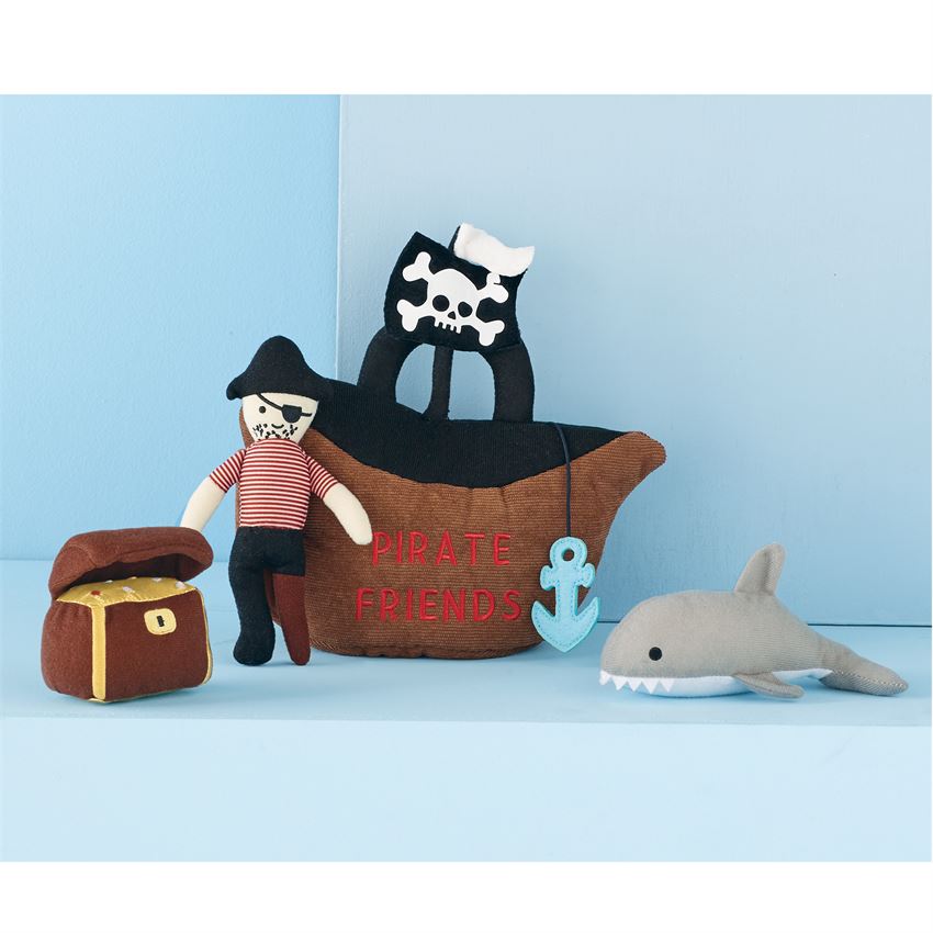 Pirate Friends Plush Set for Children - 4 Piece Set - Mellow Monkey
