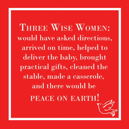 Three Wise Women - Cocktail Beverage Napkins 20-Ct - Mellow Monkey