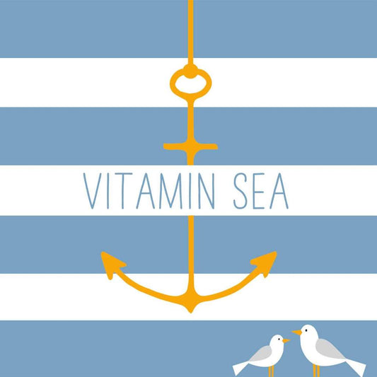Vitamin Sea (Gulls with Anchor) - Cocktail Napkins - Cocktail Napkins - Mellow Monkey