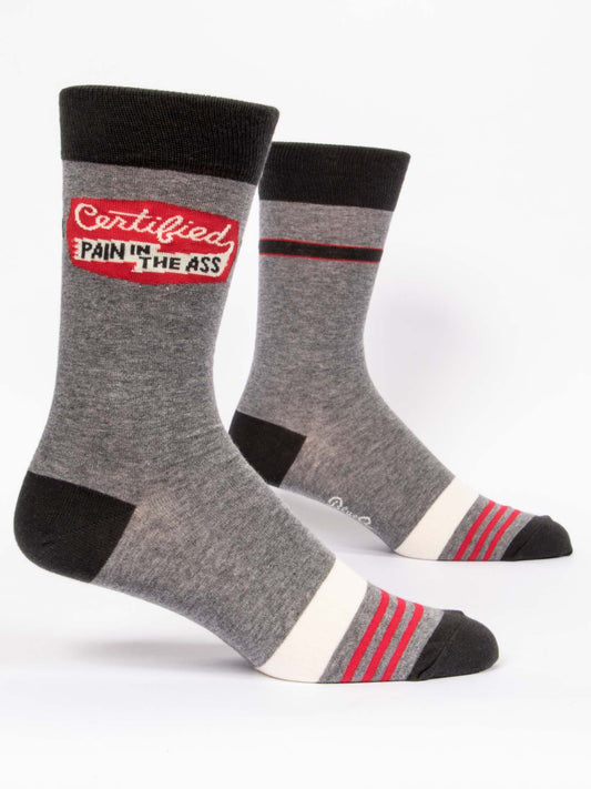 Certified Pain In The Ass - Men's Crew Socks - Mellow Monkey