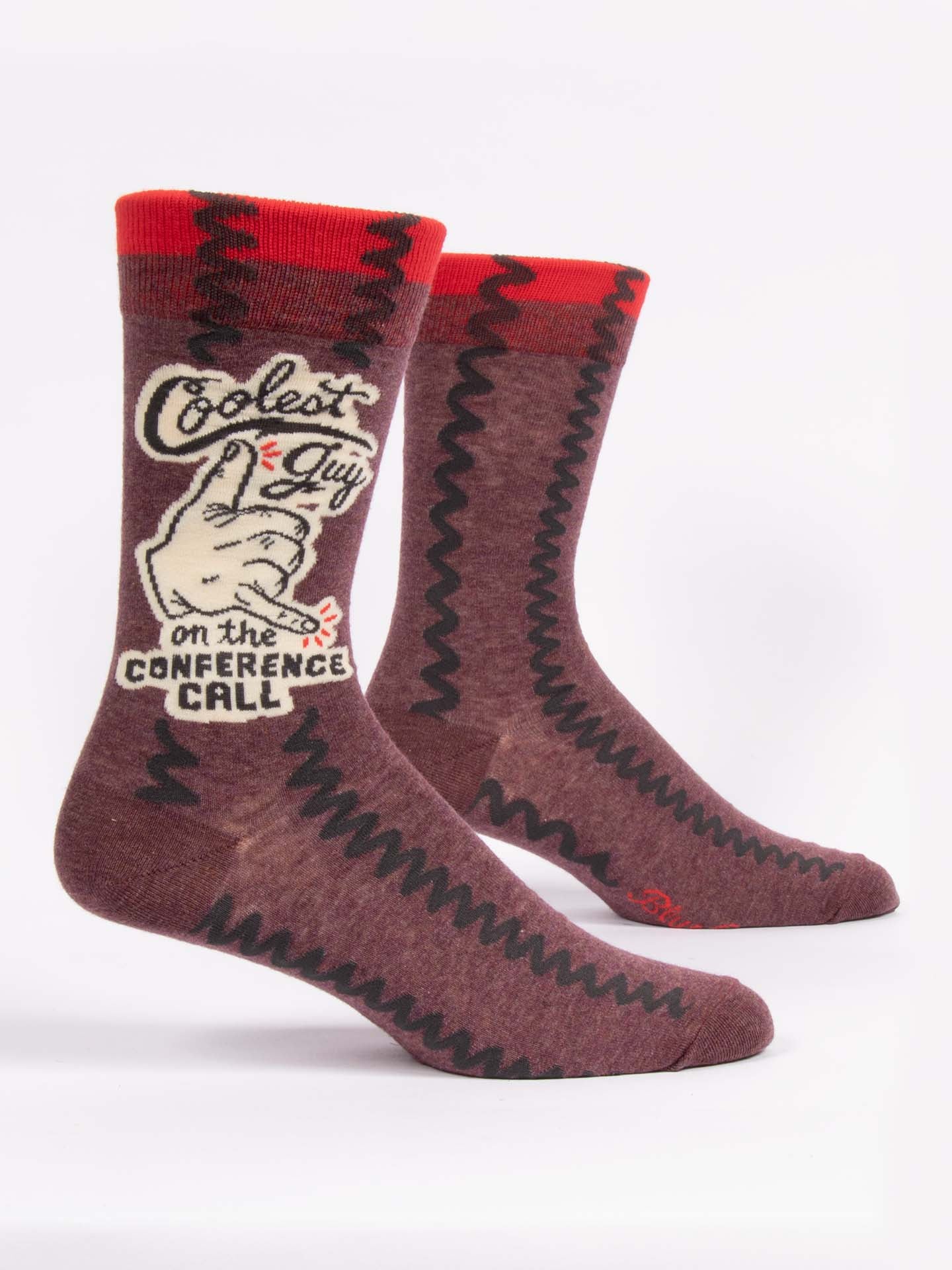 Coolest Guy On The Conference Call - Men's Crew Socks - Mellow Monkey