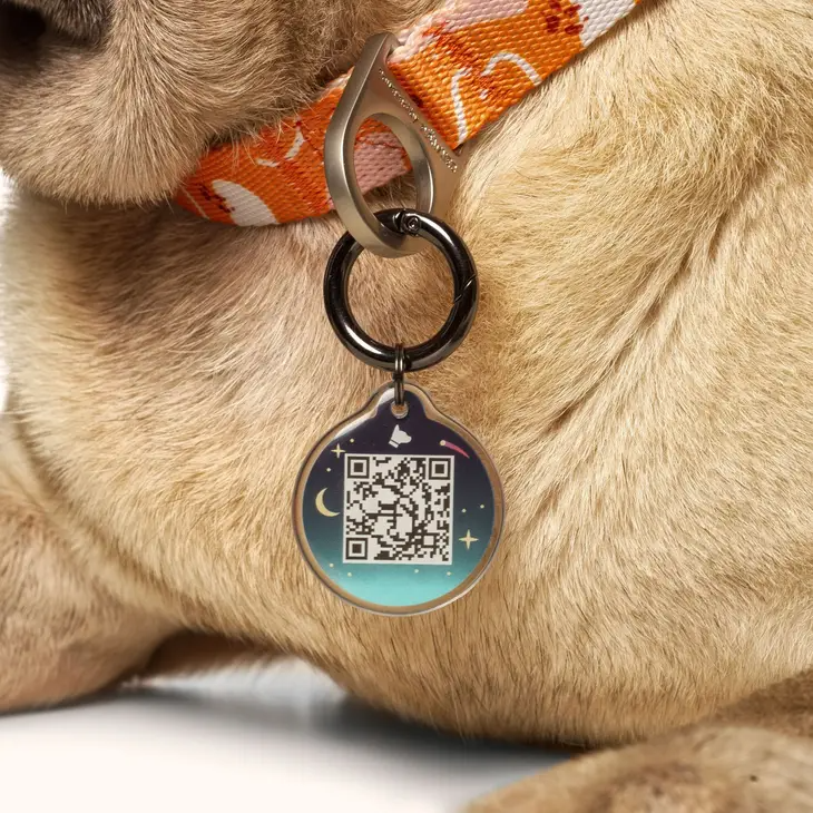 Smart ID Pet Collar Tag - Mellow Monkey