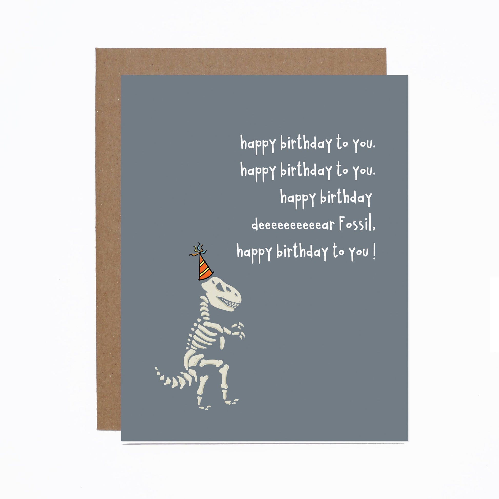 Birthday Fossil Card - Mellow Monkey