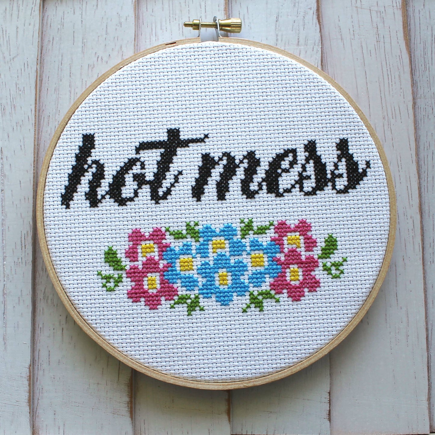 Hot Mess Cross Stitch Kit - Mellow Monkey