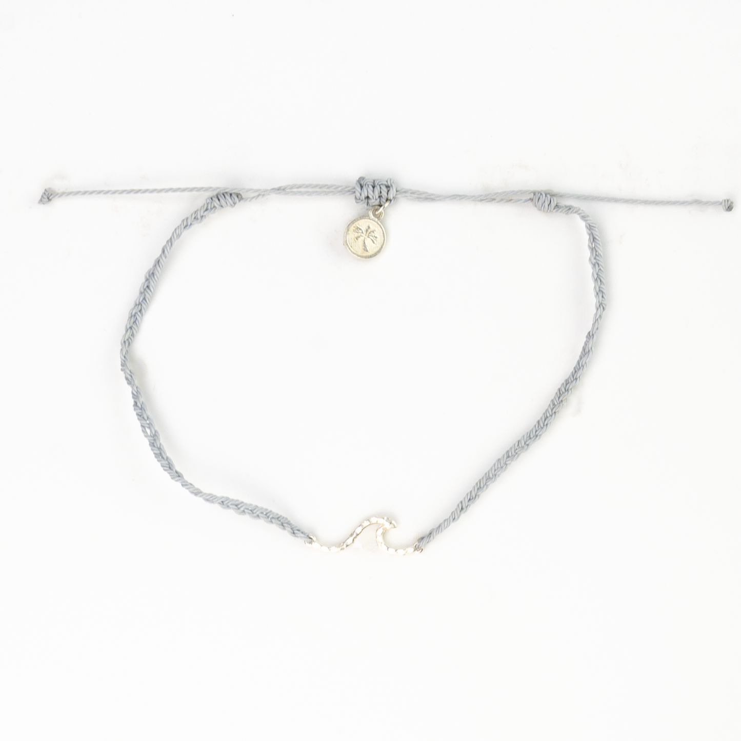 The Wave Project - Hammered Wave Anklet - Grey - Mellow Monkey